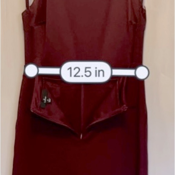 Lulus Maroon Backless Jumper Long Wide Leg Spaghetti Strap Sz M - Picture 10 of 15